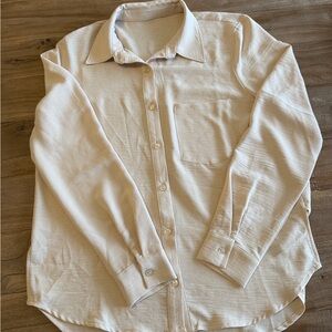 Cream Button-Up Shirt